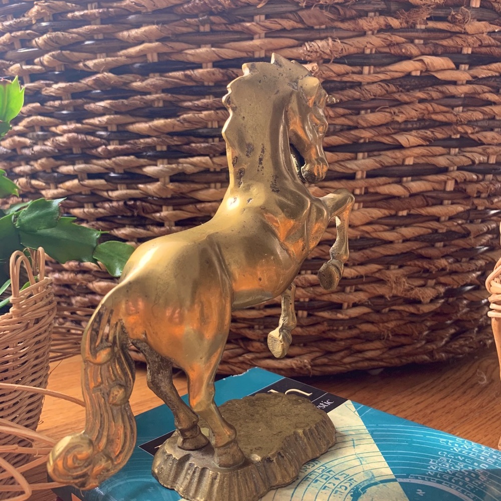 Solid Brass Mid Century Unicorn - Picture 6 of 13